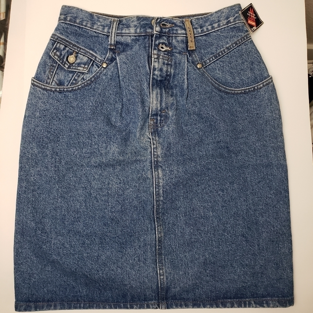 Vintage levis jean skirt - Picture 8 of 16
